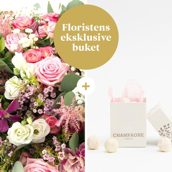 Floristens eksklusive buket med champagnetrøfler